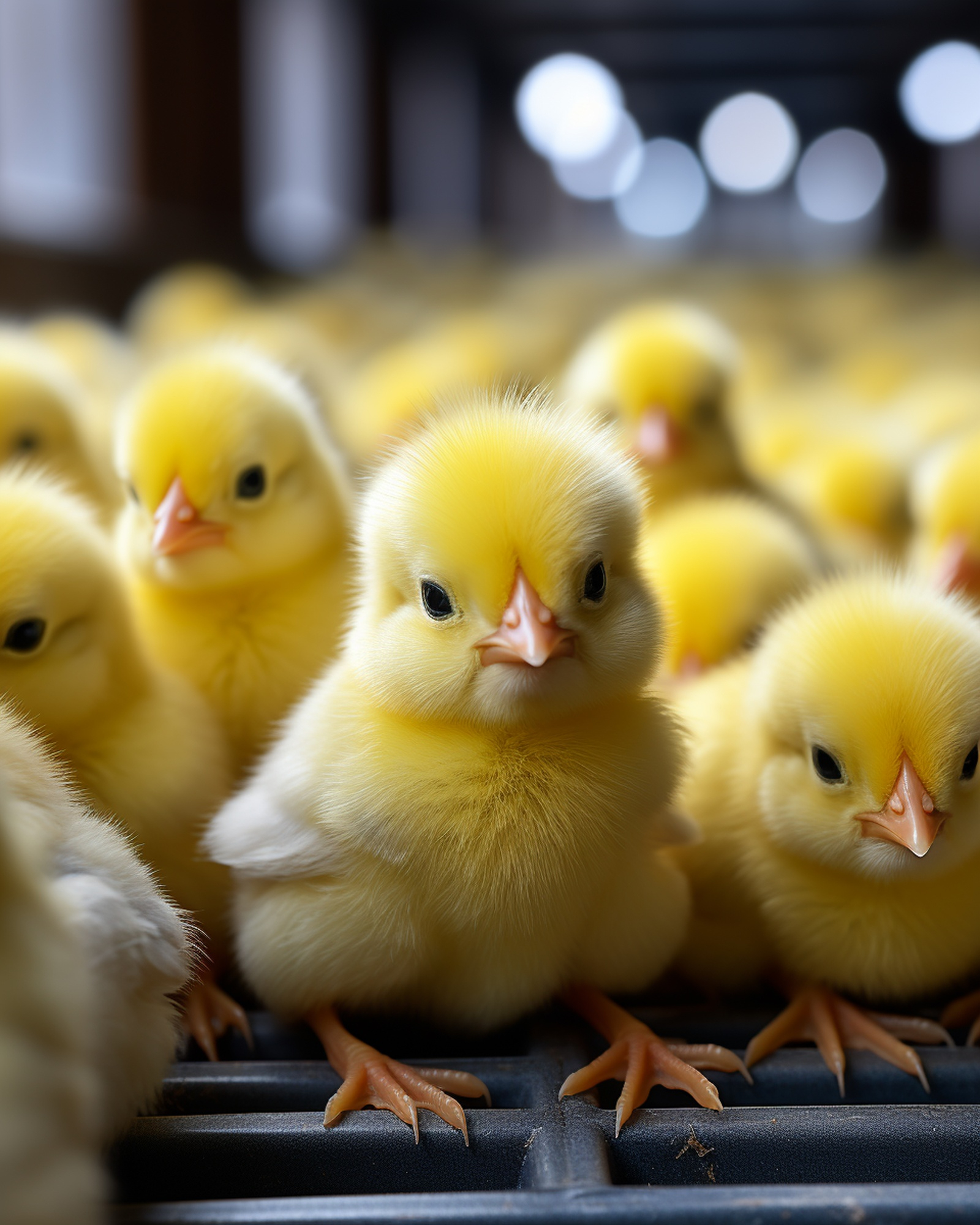 Élevage de poussins au Cameroun